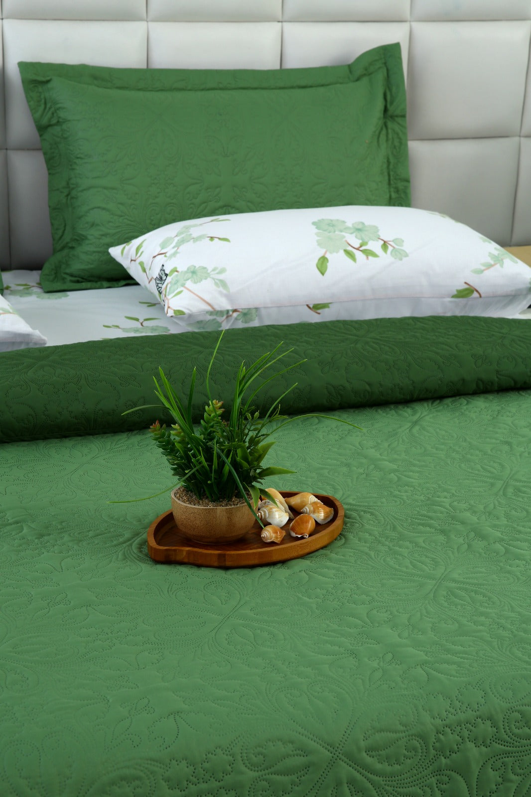 6 PCs Dyed Bed Spread Set-Ombre Bed Spread Apricot