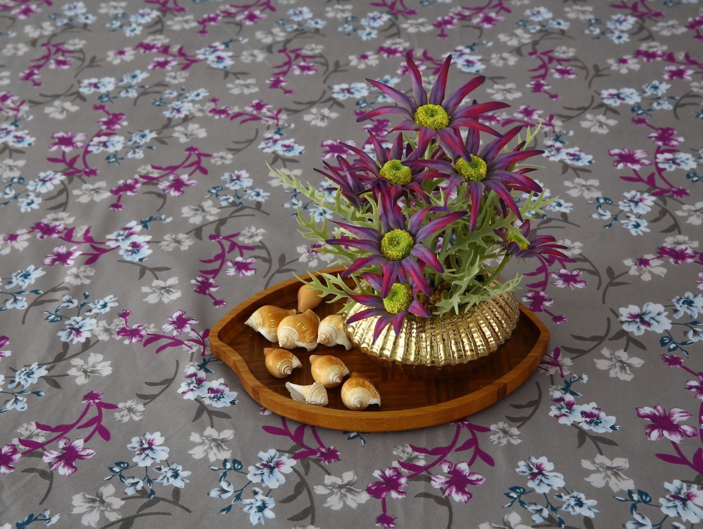 Zipper Mattress Cover Printed-Spring Flowers Protectors Apricot
