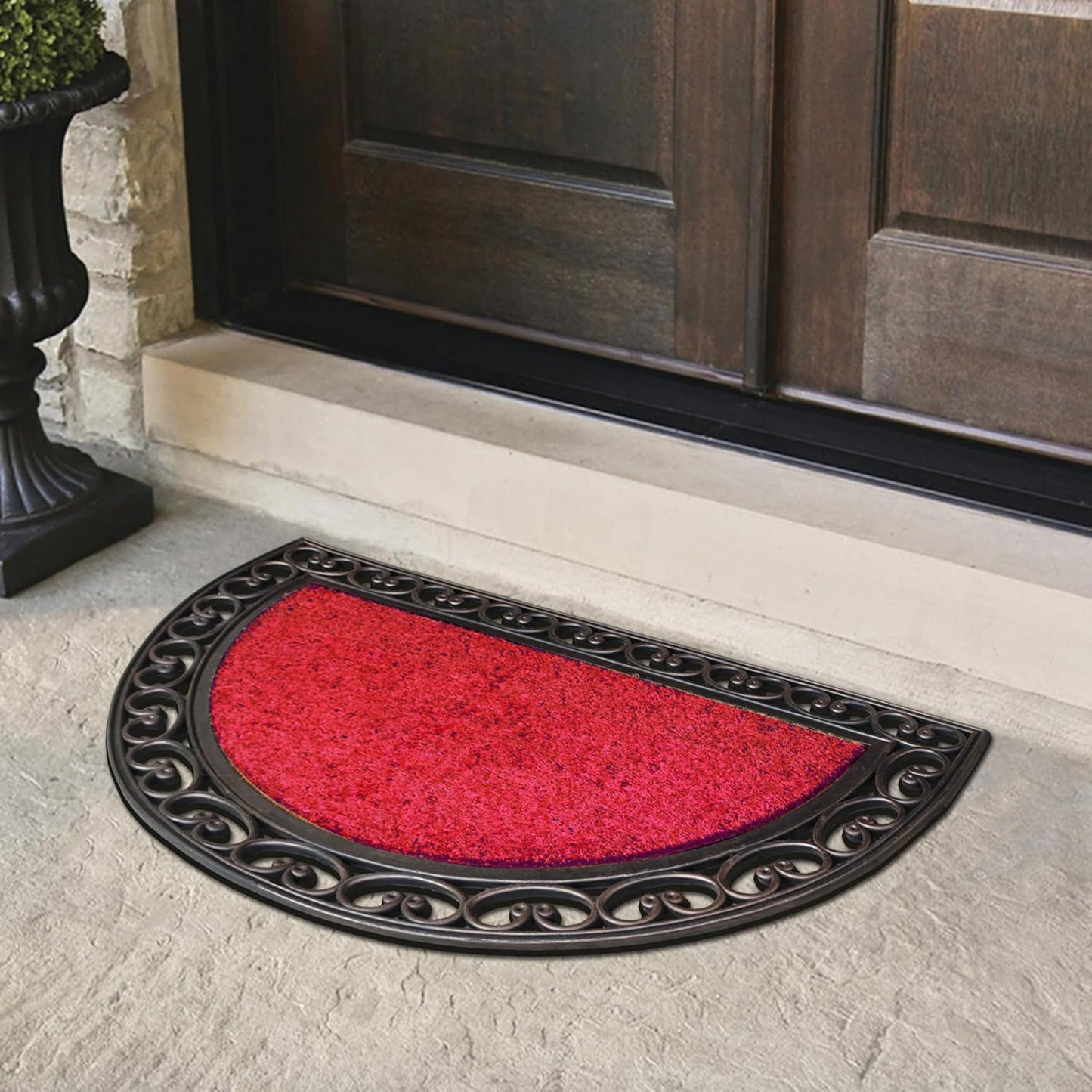 Outdoor Indoor Antislip Door Mat-SA2553-04(Maroon) Door Mats Apricot