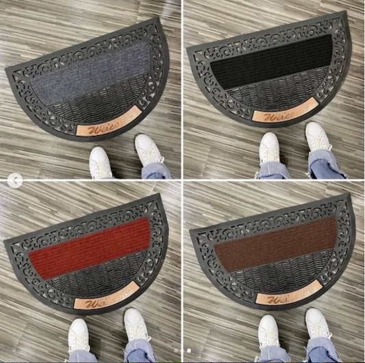 Outdoor Indoor Antislip Door Mat-SA2553-06(Grey) Door Mats Apricot