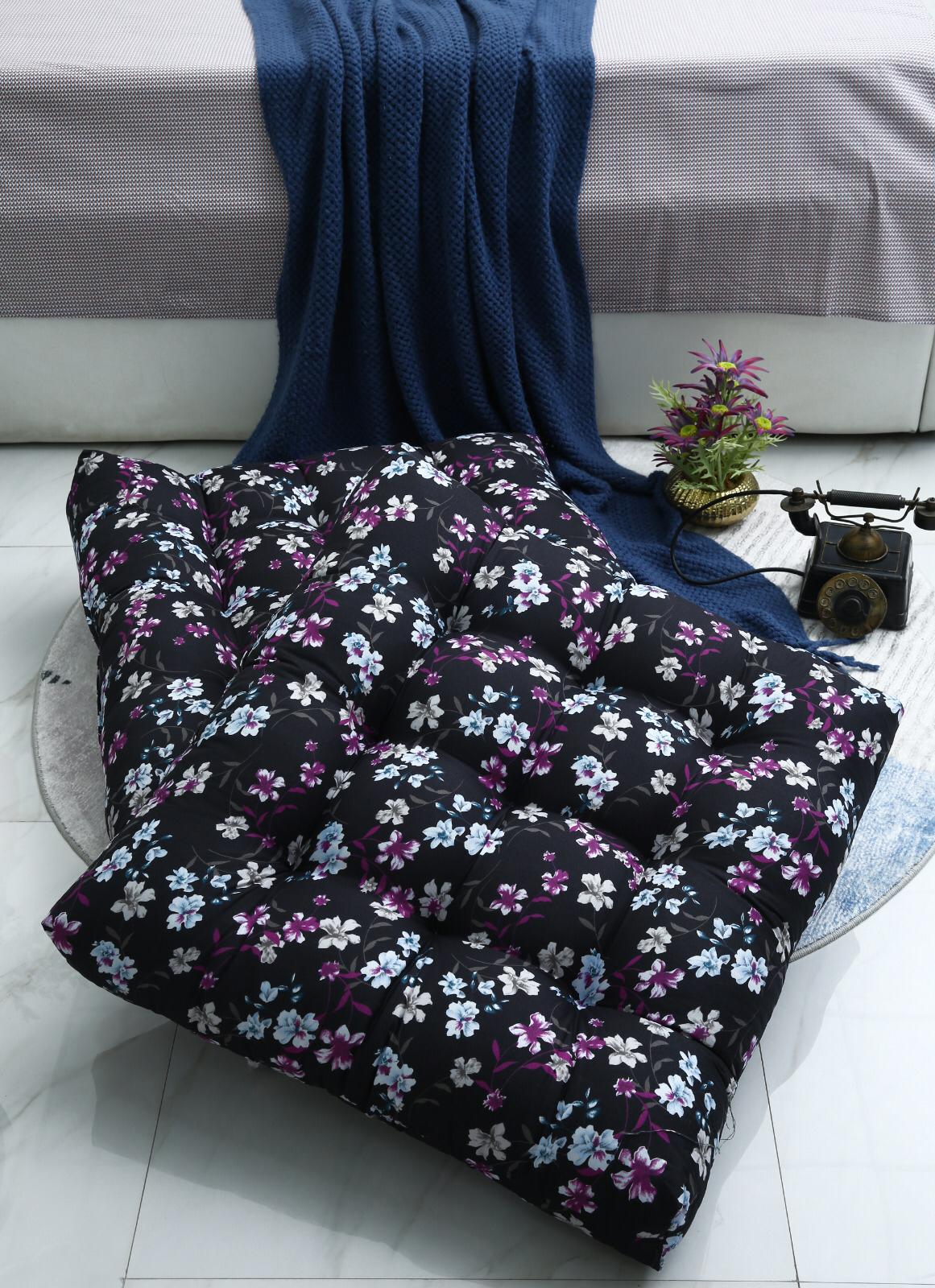 Digital Printed Square Floor Cushions-Rosemary cushions Apricot