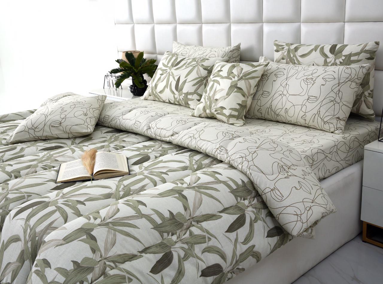 8 PCs Winter Comforter Set-Pine