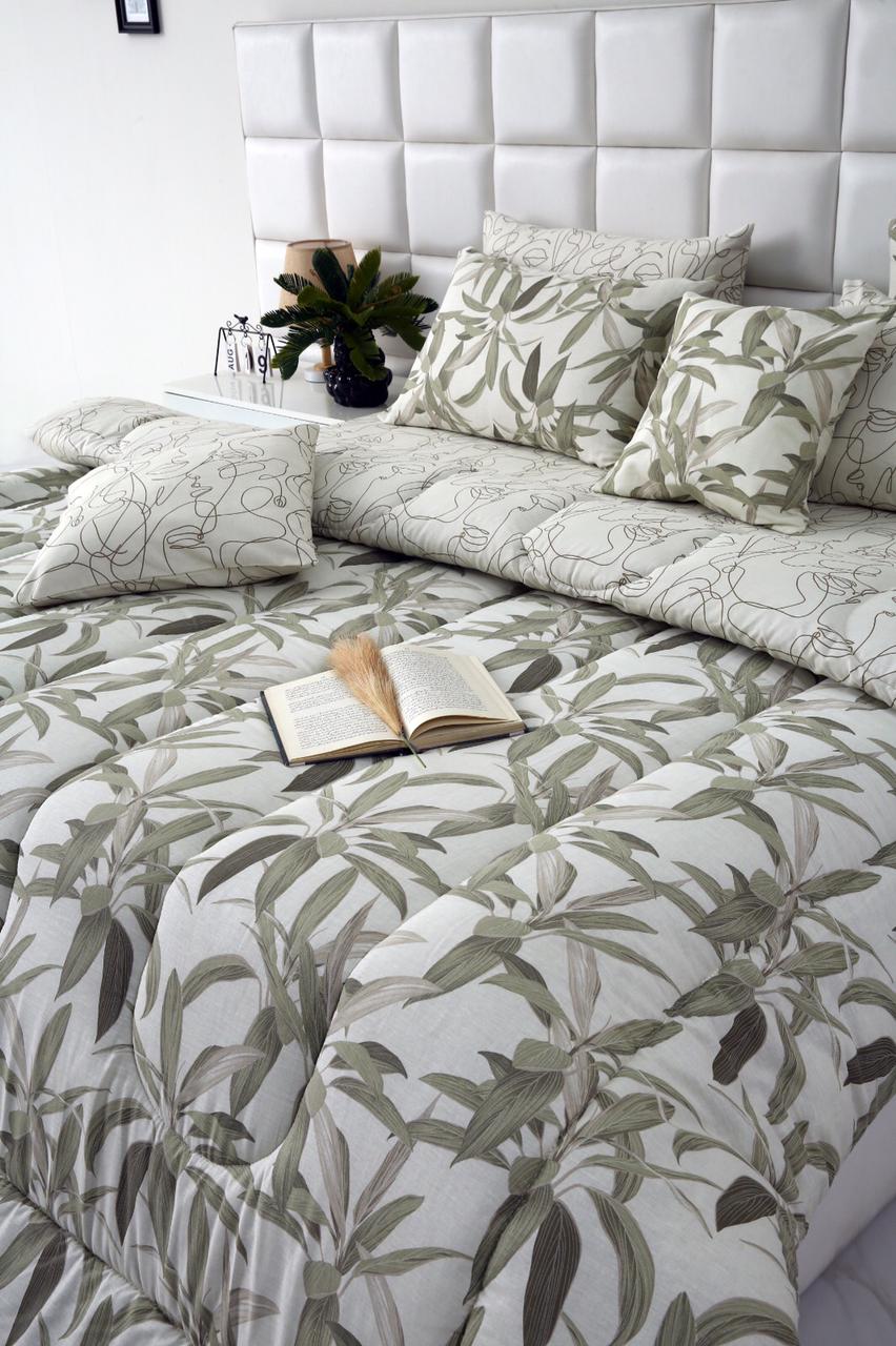 8 PCs Winter Comforter Set-Pine