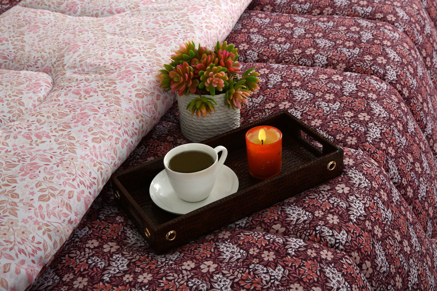 8 PCs Winter Comforter Set-Daisy Day
