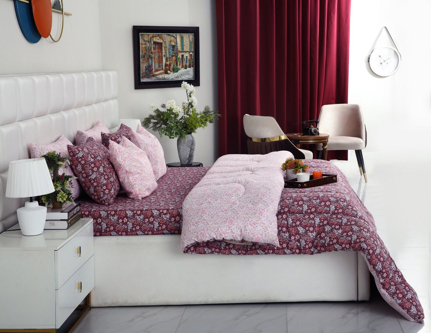 8 PCs Winter Comforter Set-Daisy Day