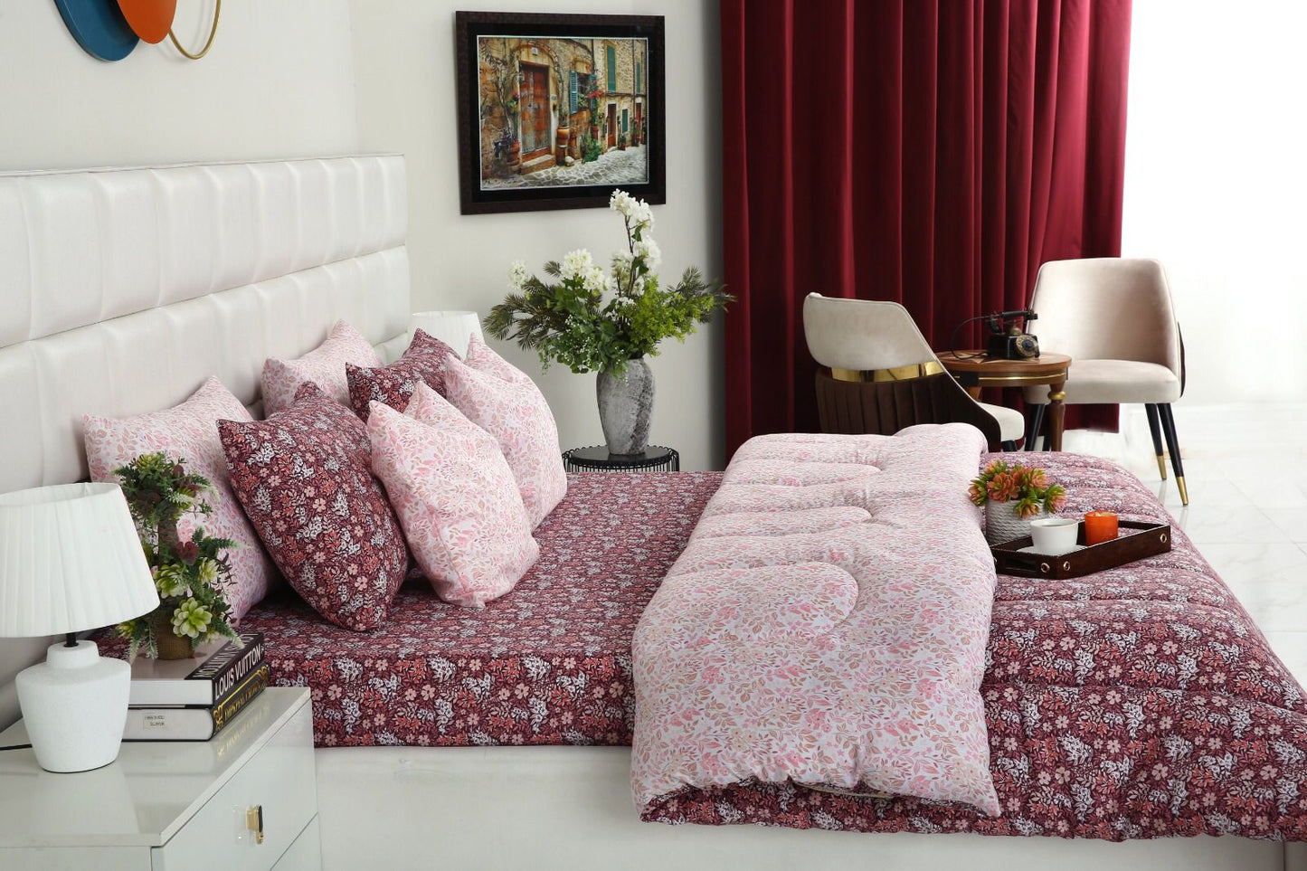 8 PCs Winter Comforter Set-Daisy Day