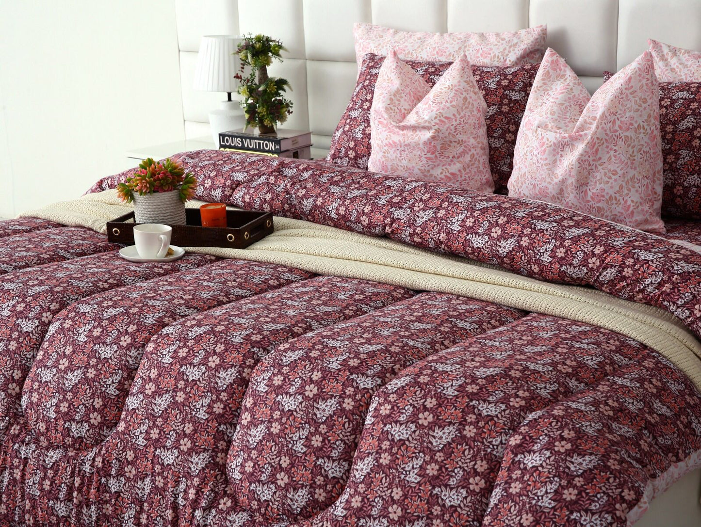 8 PCs Winter Comforter Set-Daisy Day