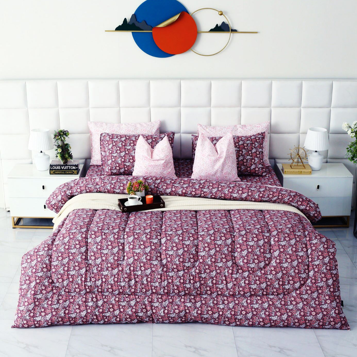 8 PCs Winter Comforter Set-Daisy Day