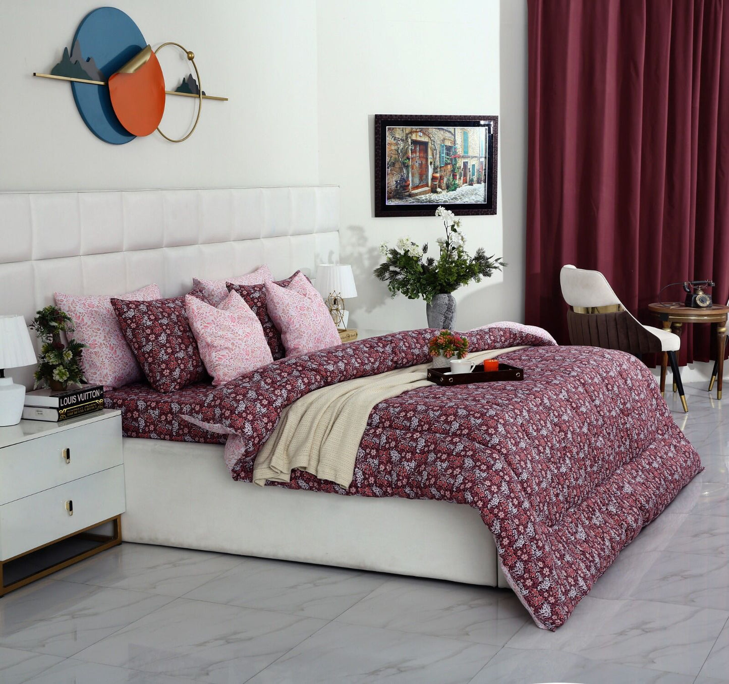 8 PCs Winter Comforter Set-Daisy Day