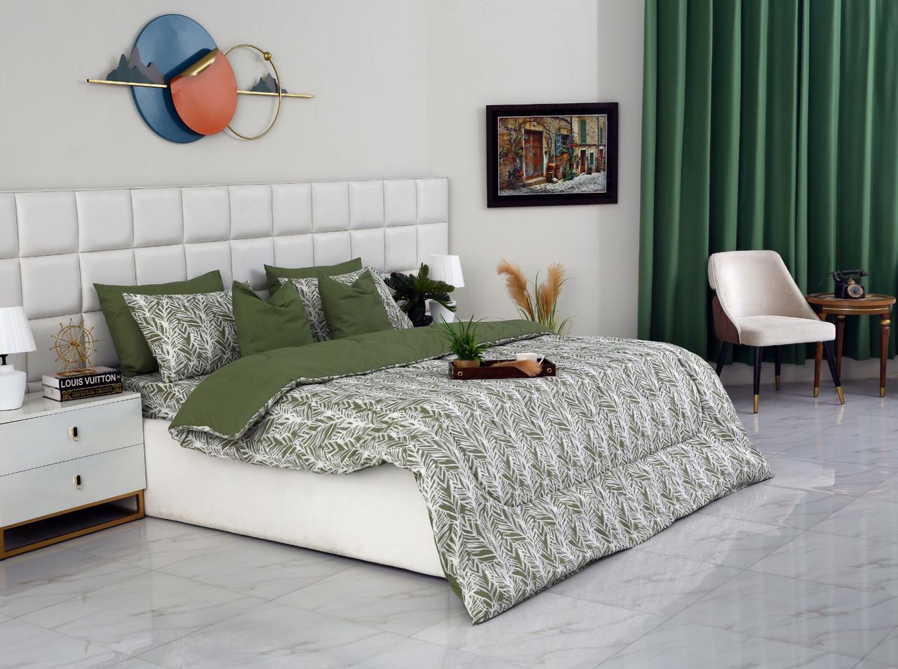 8 PCs Winter Comforter Set-Emeralds