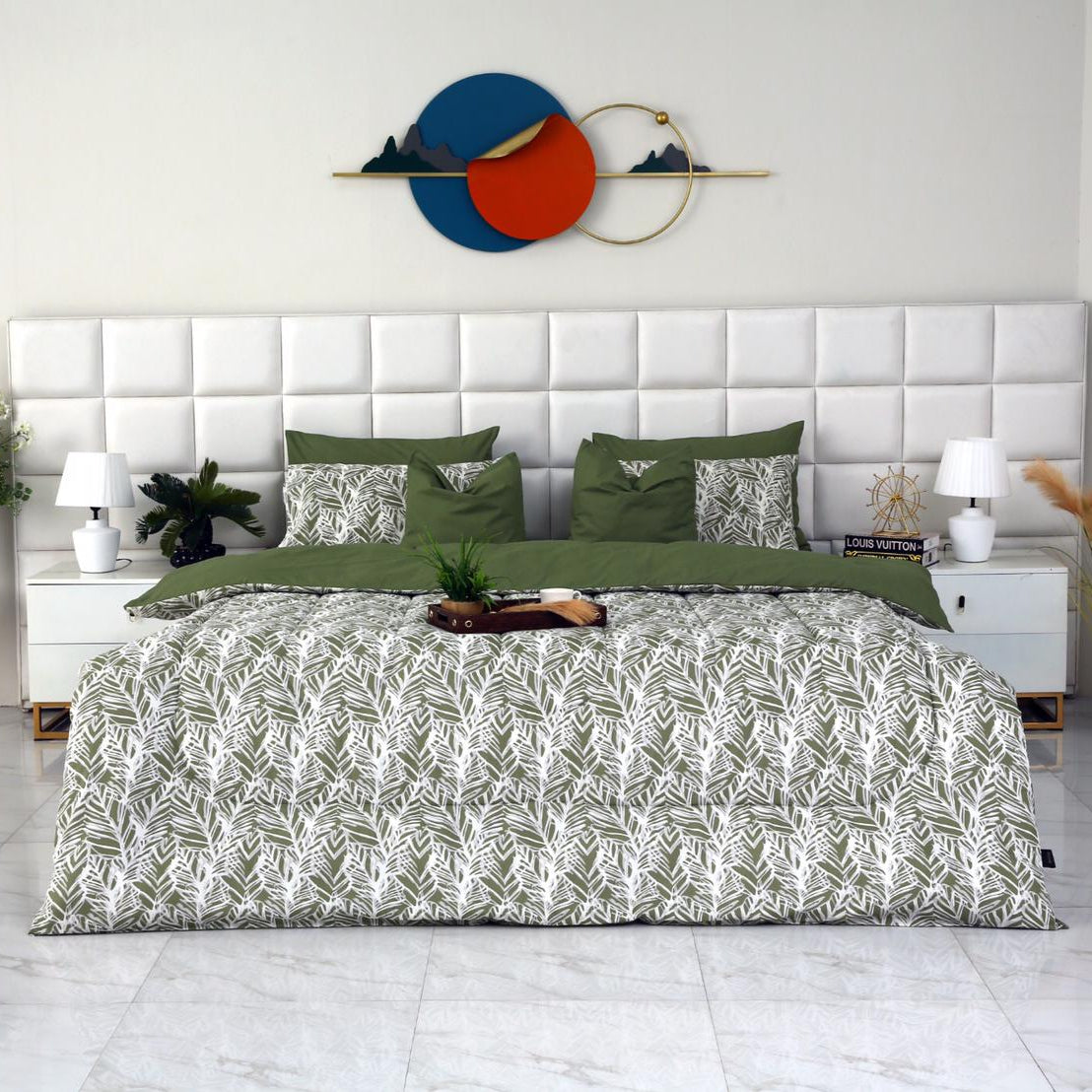 8 PCs Winter Comforter Set-Emeralds