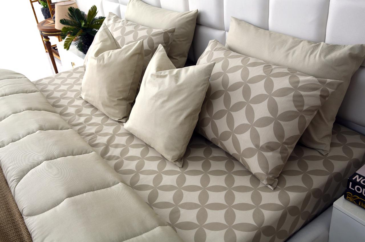 8 PCs Winter Comforter Set-Russet Comforters Apricot