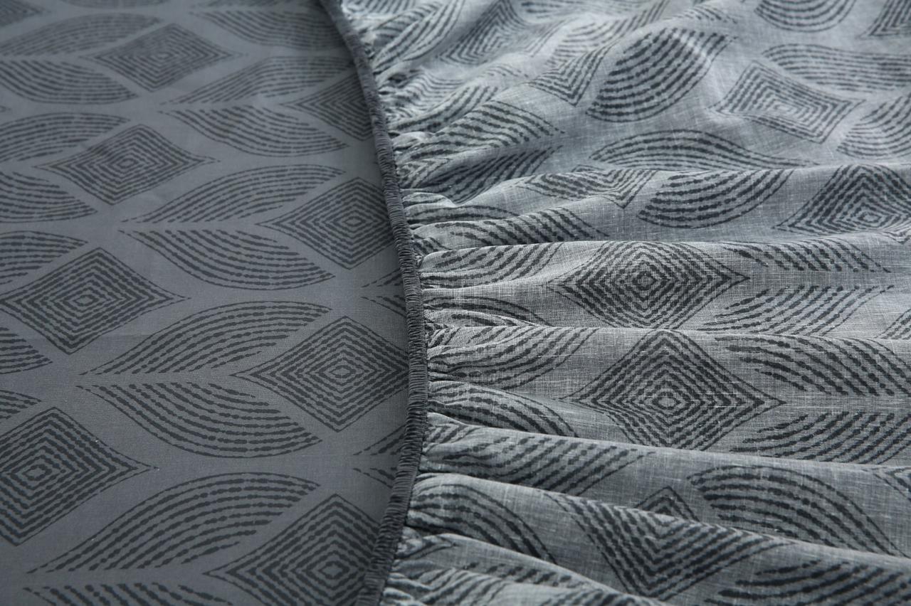 Fitted Bed Sheet-Ash Black Fitted Sheets Apricot