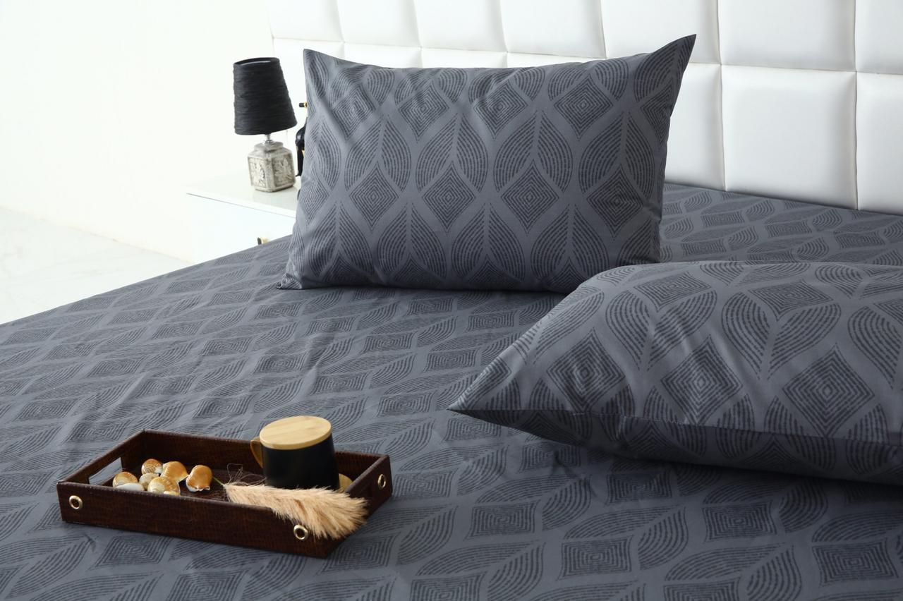 Fitted Bed Sheet-Ash Black Fitted Sheets Apricot