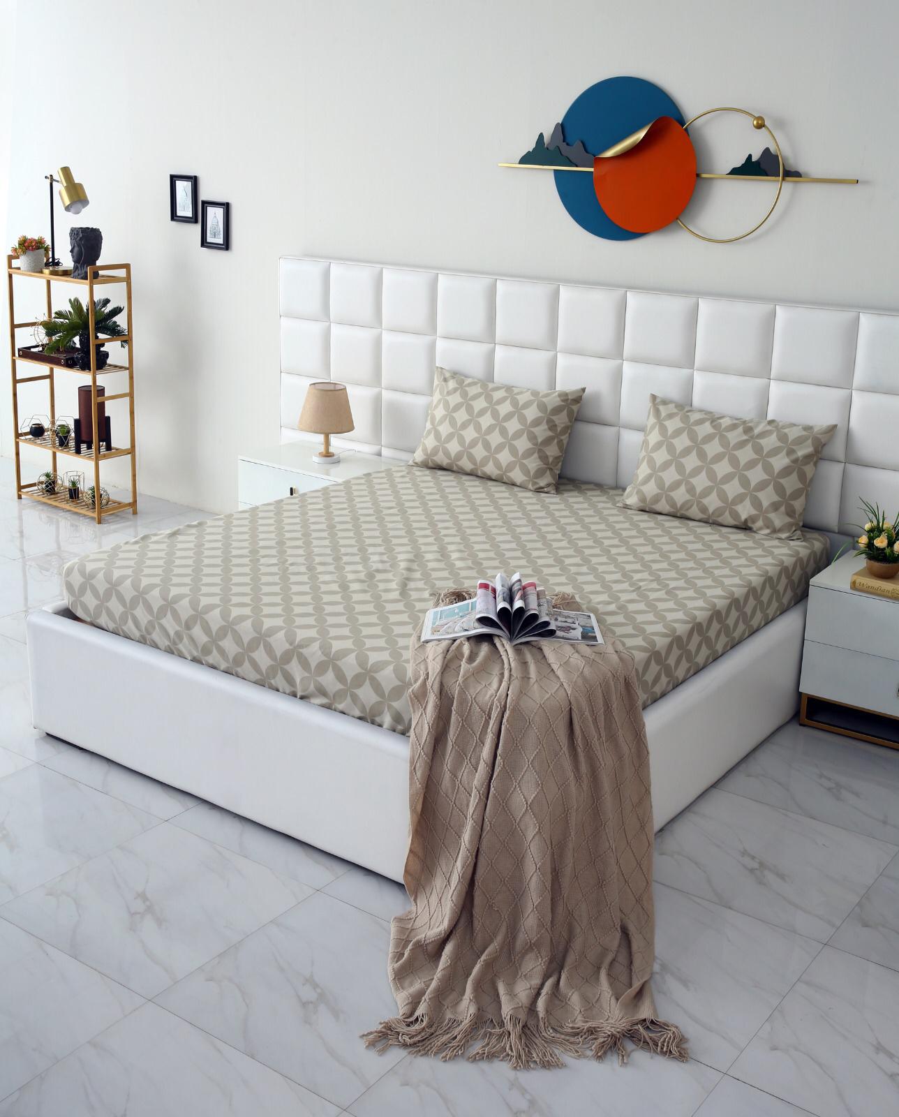 Fitted Bed Sheet-Russet Fitted Sheets Apricot