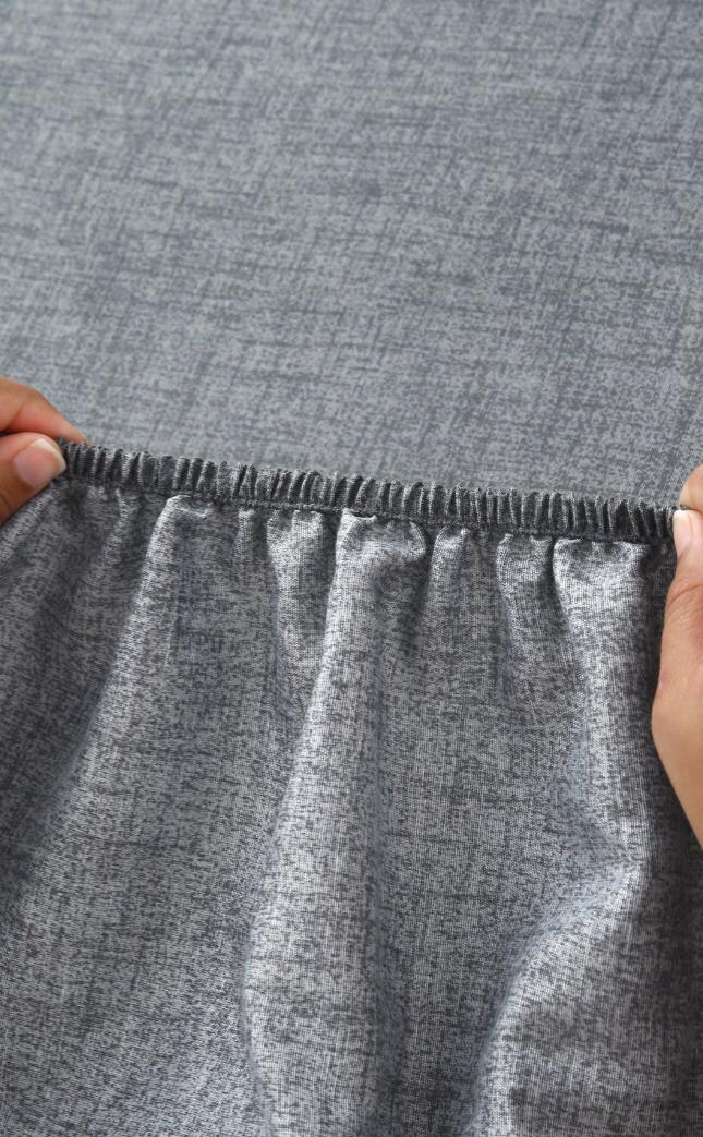 Fitted Bed Sheet-Grey Texture Fitted Sheets Apricot