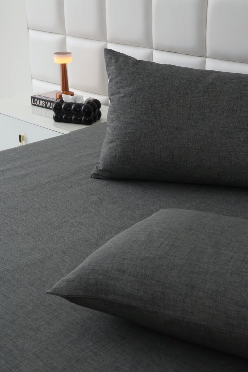 Fitted Bed Sheet-Grey Texture Fitted Sheets Apricot