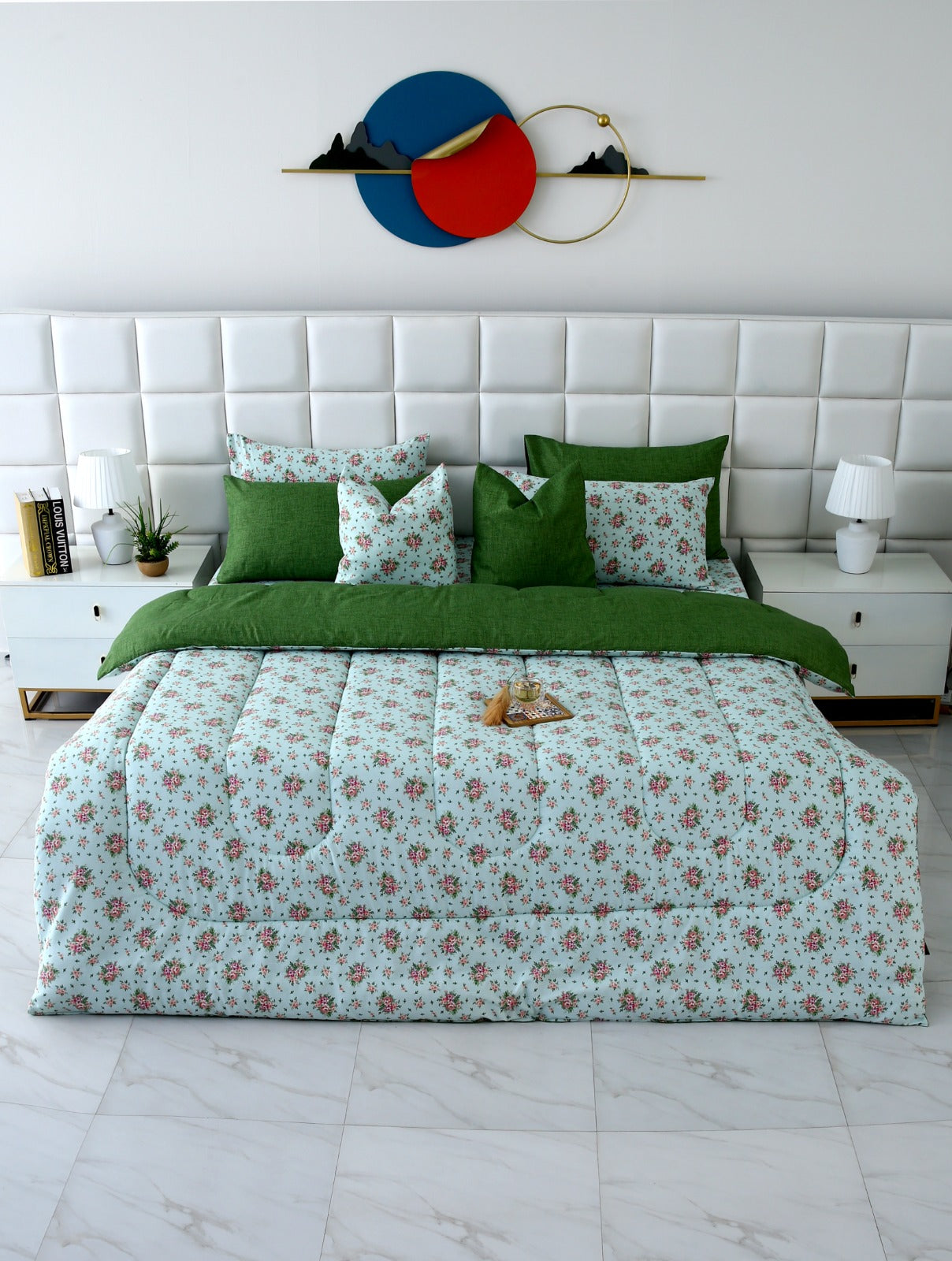 8 PCs Winter Comforter Set-Verdant