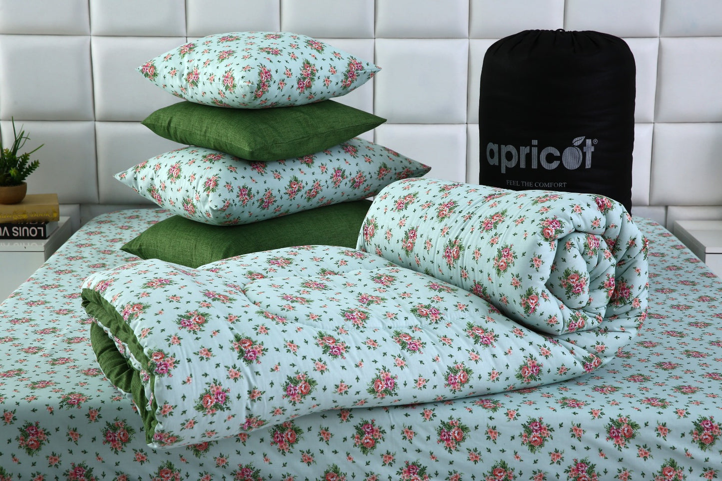 8 PCs Winter Comforter Set-Verdant