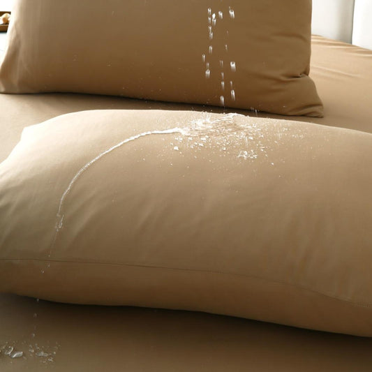100% Water Repellent Pillow-Beige Protectors Apricot