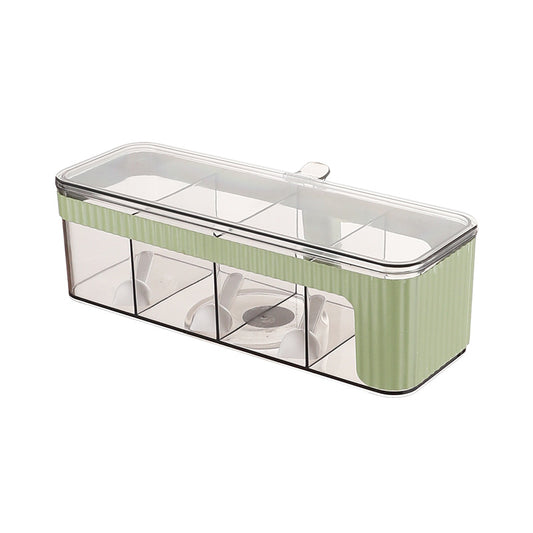 4 Compartments Spice Storage Container Set-SA2408-313 Spice and sugar Jar Apricot