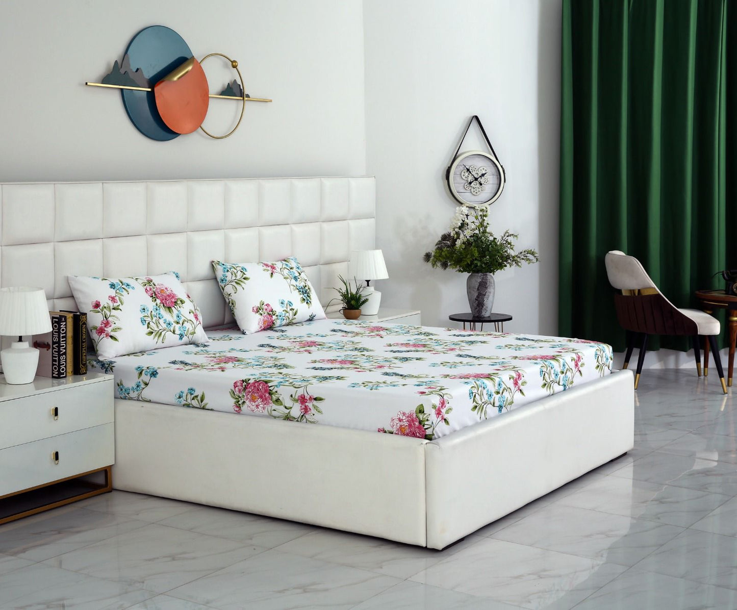 Fitted Bed Sheet-Blue Lotus Fitted Sheets Apricot