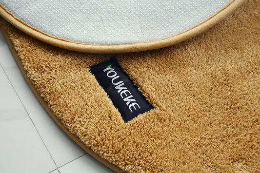 Anti-Slip Door Mat(SA2408-326)-Furry Beige Door Mats Apricot