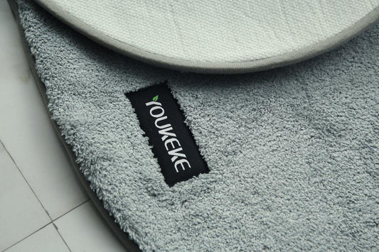 Anti-Slip Door Mat(SA2408-326)-Furry Grey Door Mats Apricot