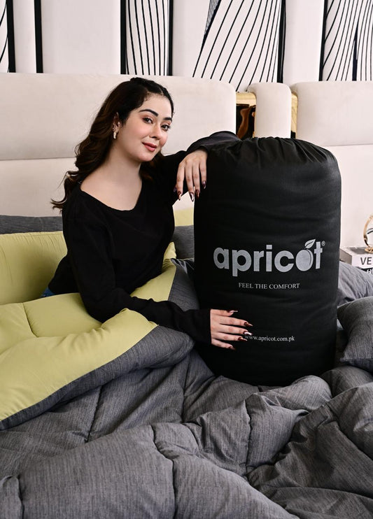 8 PCs Winter Comforter Set-Moss Whisper Comforters Apricot