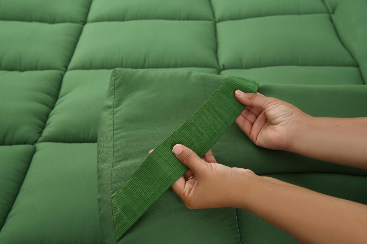 Winter Mattress Topper 700 GSM-Olive Comforters Apricot