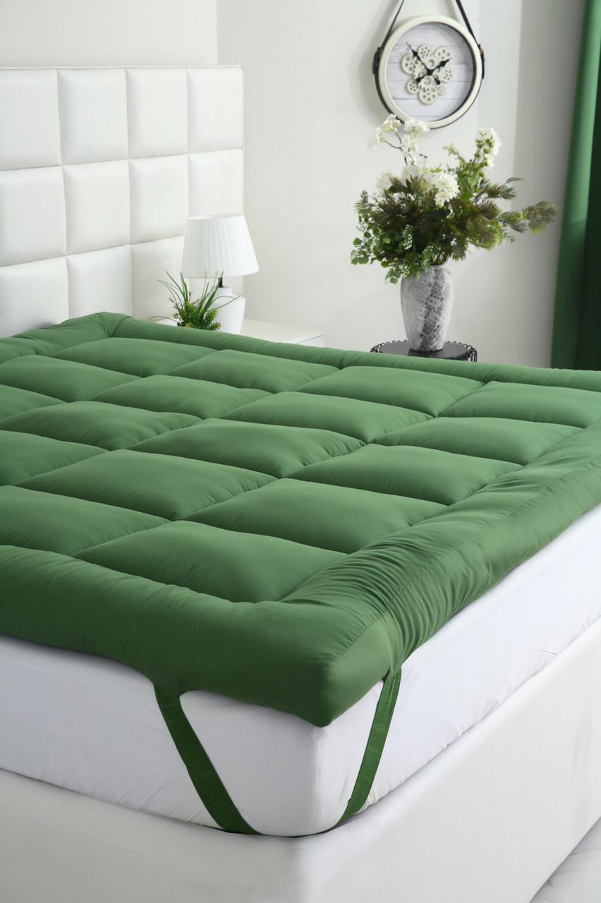 Winter Mattress Topper 700 GSM-Olive Comforters Apricot