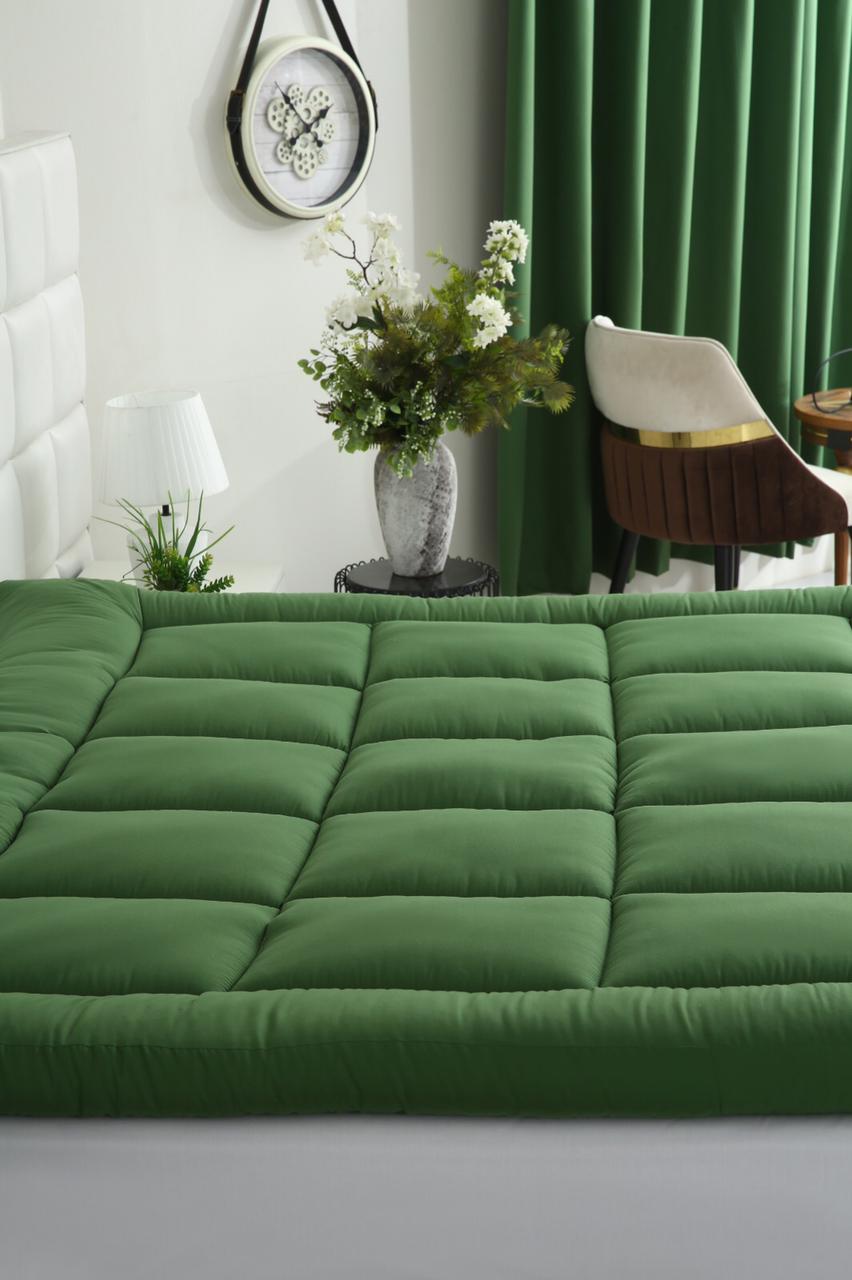 Winter Mattress Topper 700 GSM-Olive Comforters Apricot