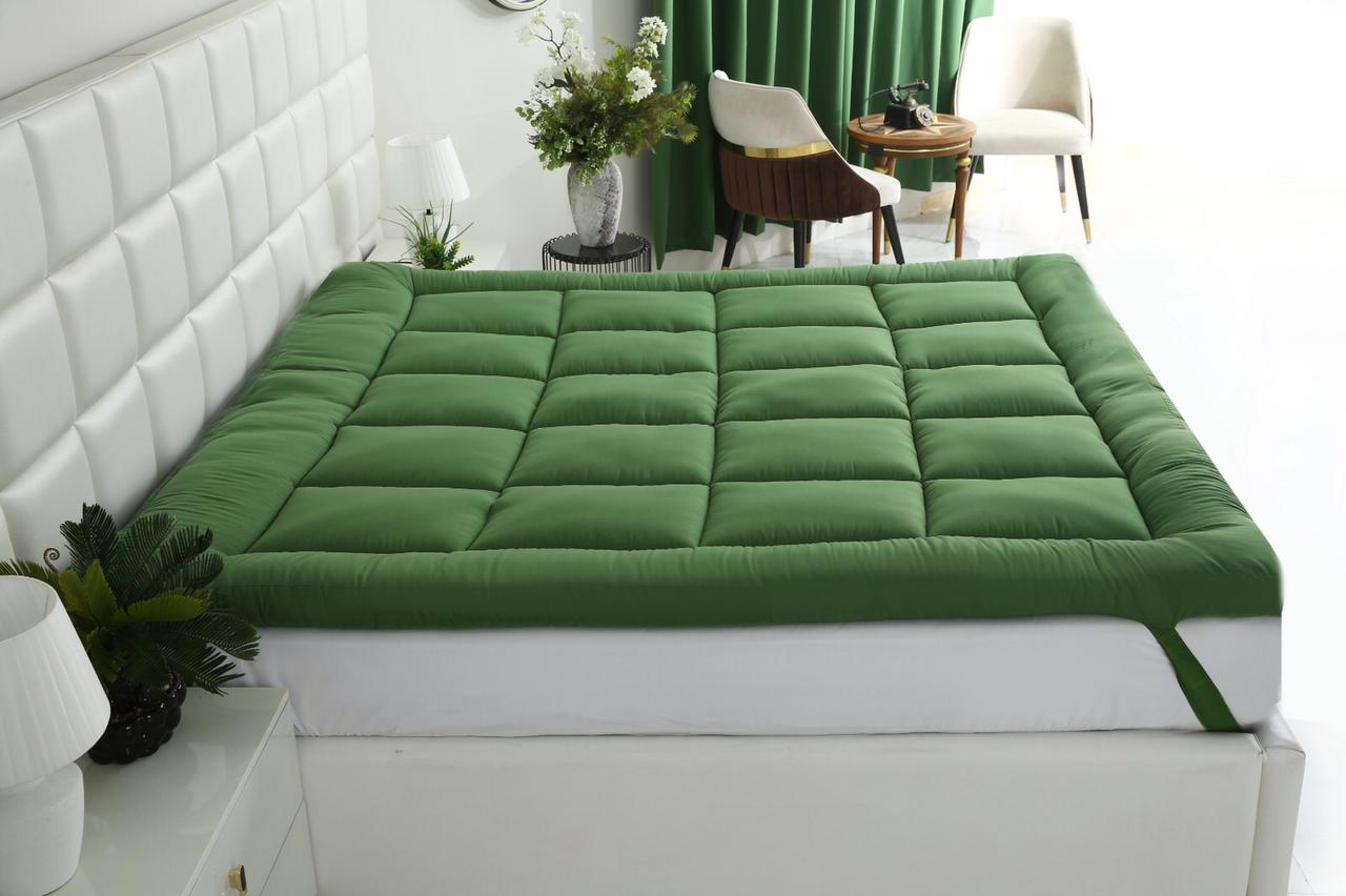 Winter Mattress Topper 700 GSM-Olive Comforters Apricot