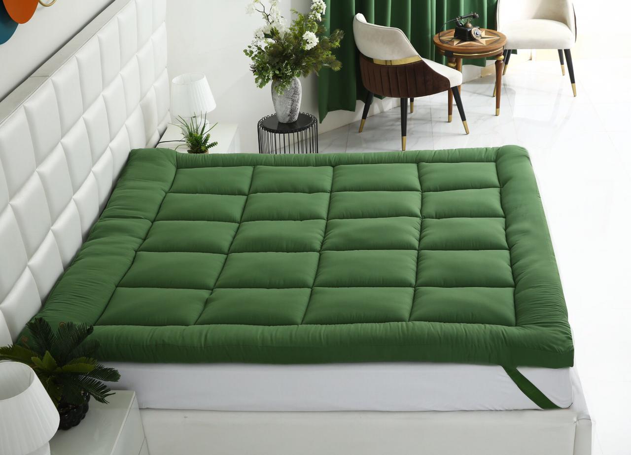 Winter Mattress Topper 700 GSM-Olive Comforters Apricot