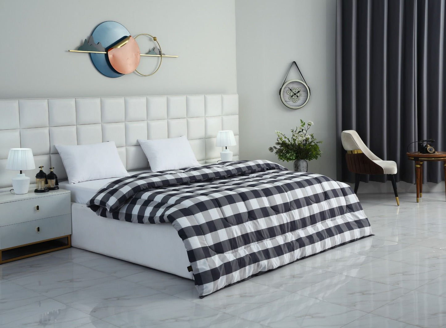 1 PC Double Winter Comforter-DC001 Comforters Apricot