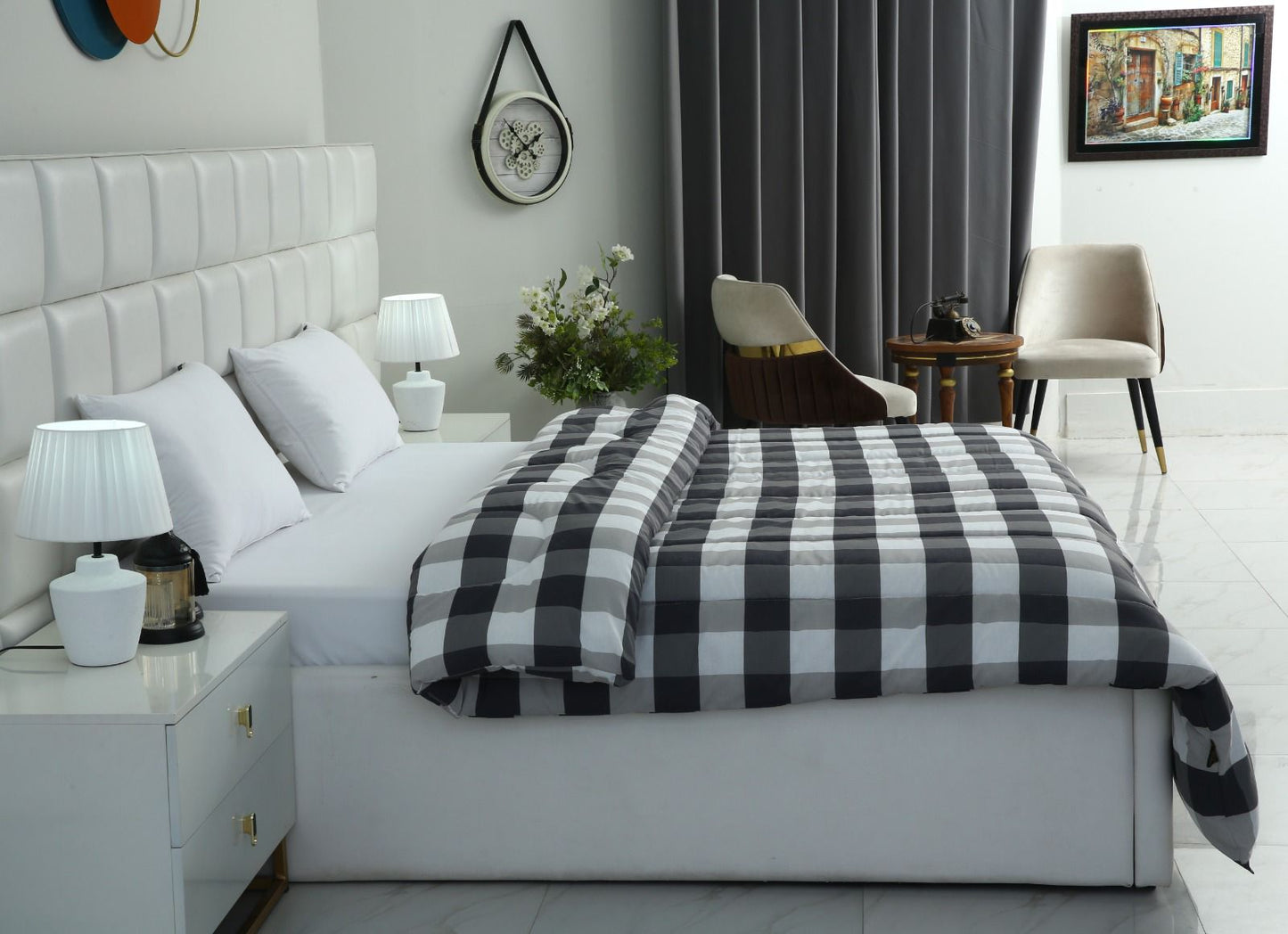 1 PC Double Winter Comforter-DC001 Comforters Apricot
