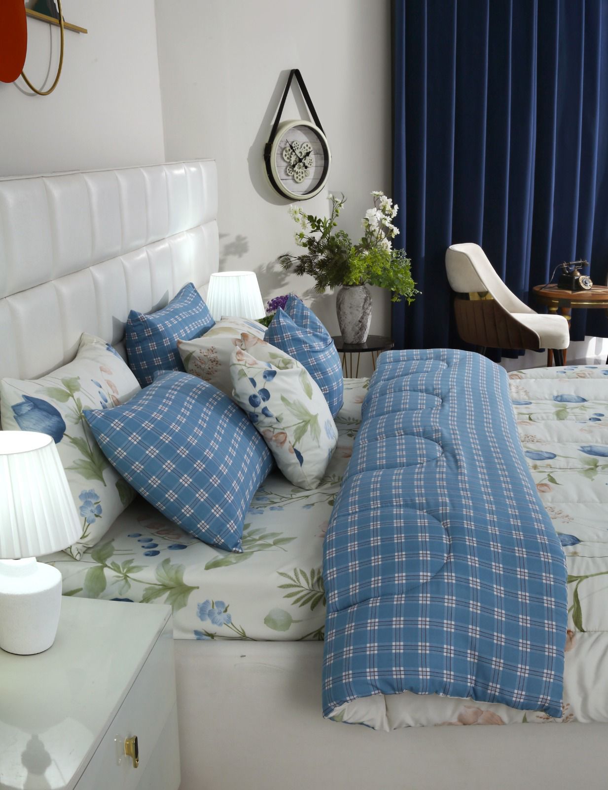8 PCs Winter Comforter Set-Water Lily Comforters Apricot