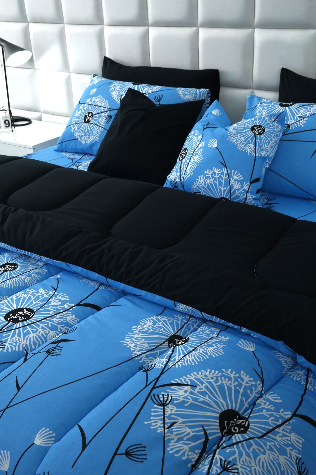 8 PCs Winter Comforter Set-White Bombax Comforters Apricot