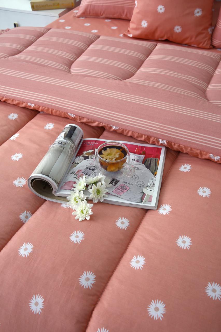 8 PCs Winter Comforter Set- Arabian Jasmine Comforters Apricot