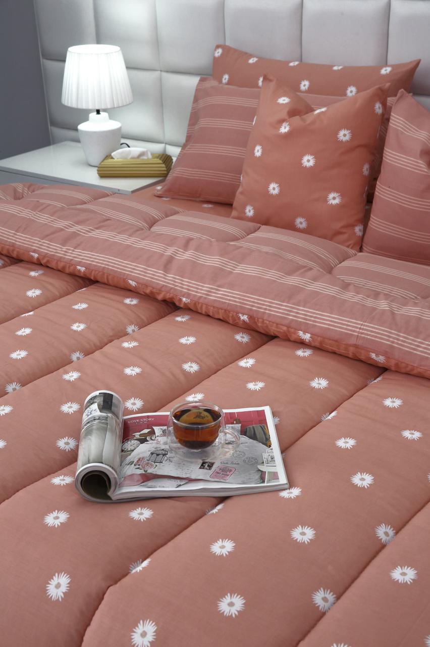 8 PCs Winter Comforter Set- Arabian Jasmine Comforters Apricot