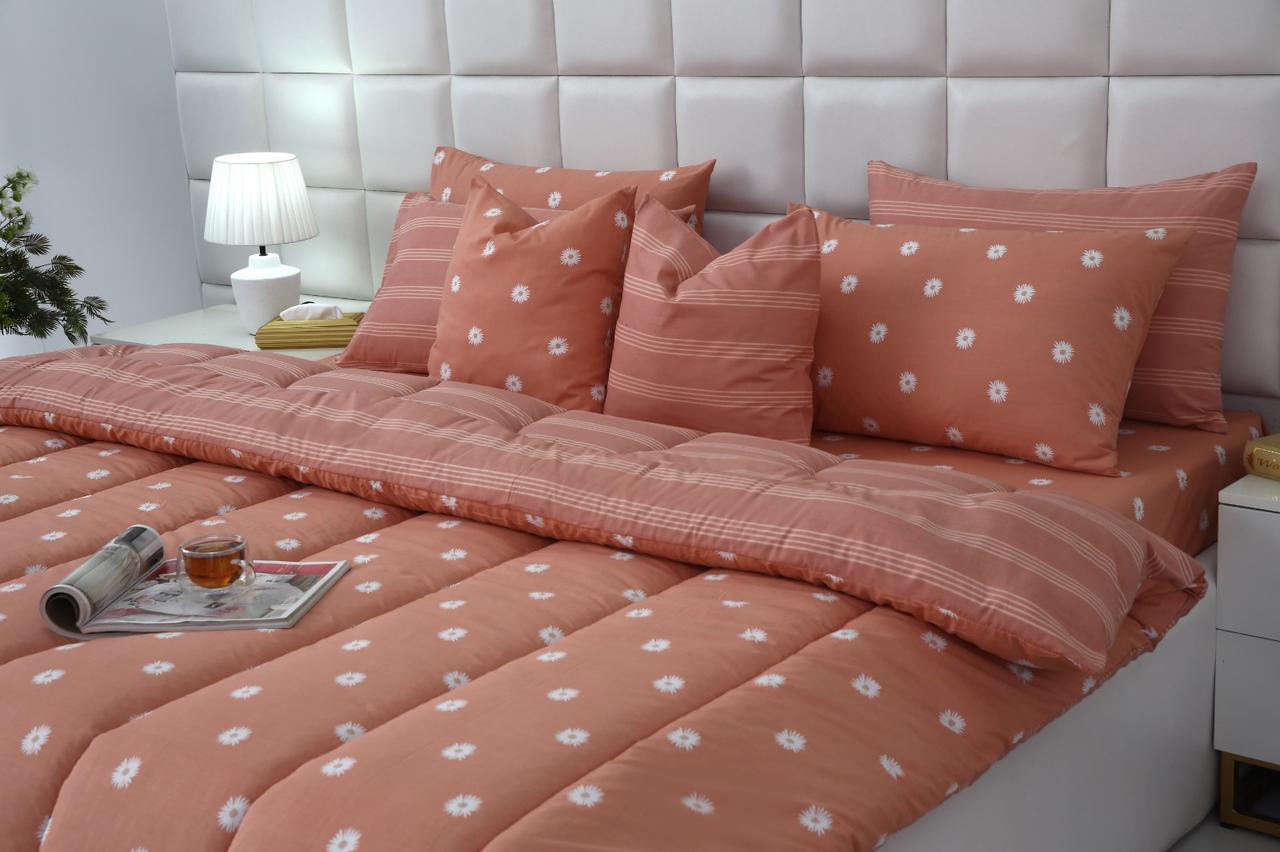 8 PCs Winter Comforter Set- Arabian Jasmine Comforters Apricot