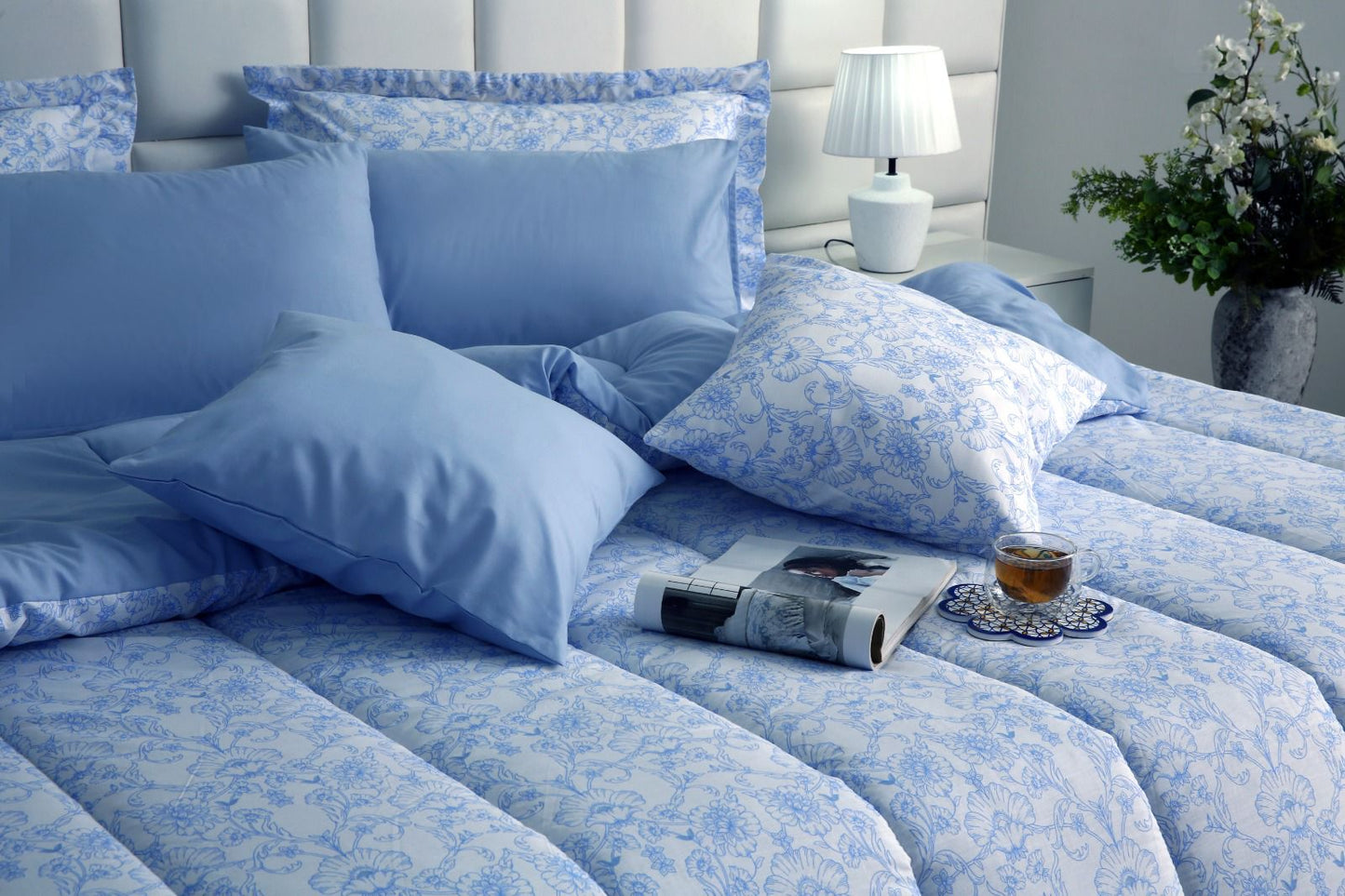 8 PCs Winter Comforter Set-SKY FALL Comforters Apricot
