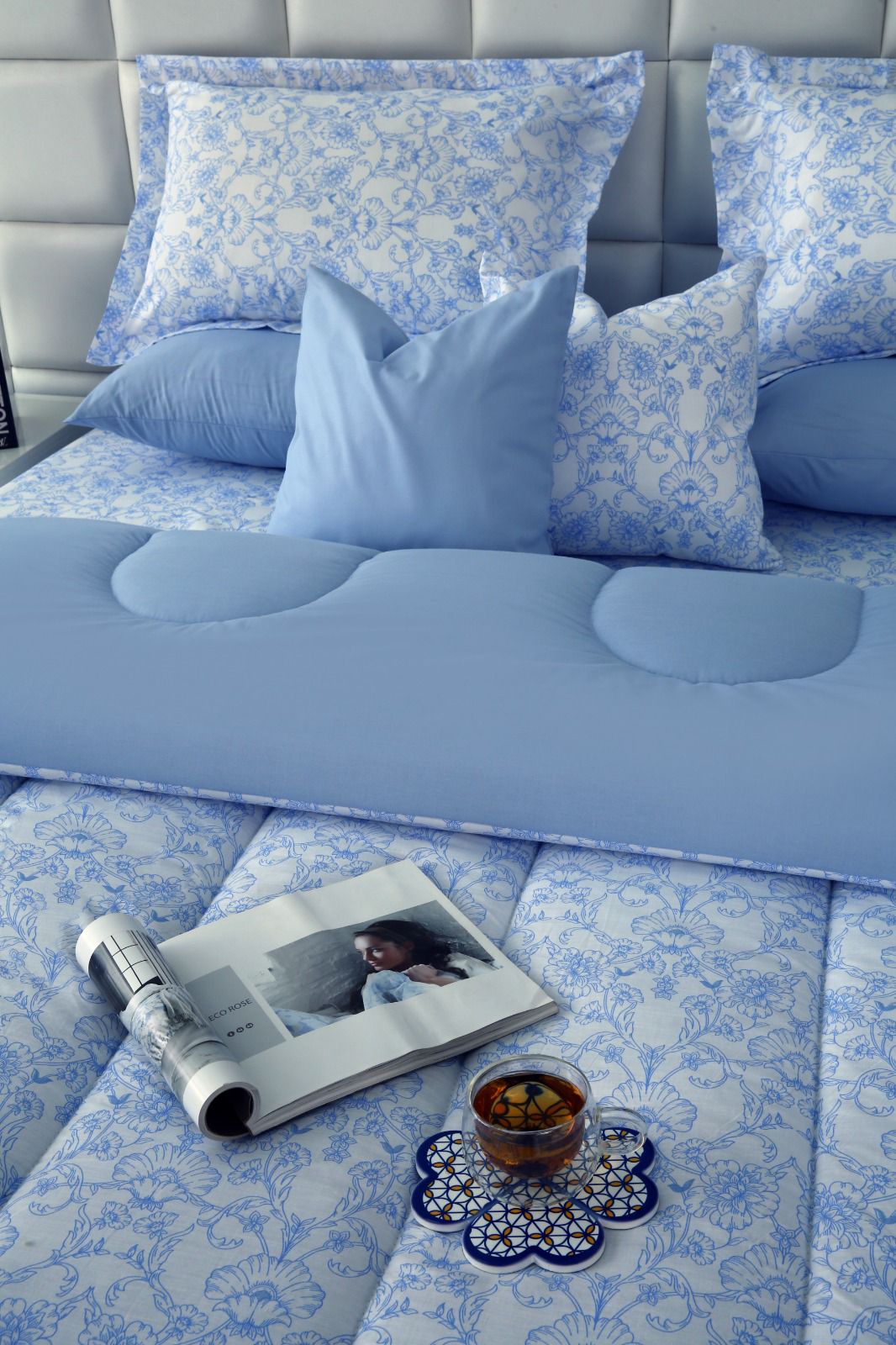8 PCs Winter Comforter Set-SKY FALL Comforters Apricot