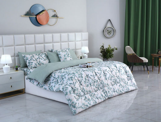 8 PCs Winter Comforter Set-Florisia