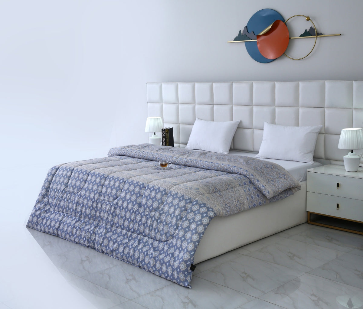 1 PC Double Winter Razai-DC006 Comforters Apricot