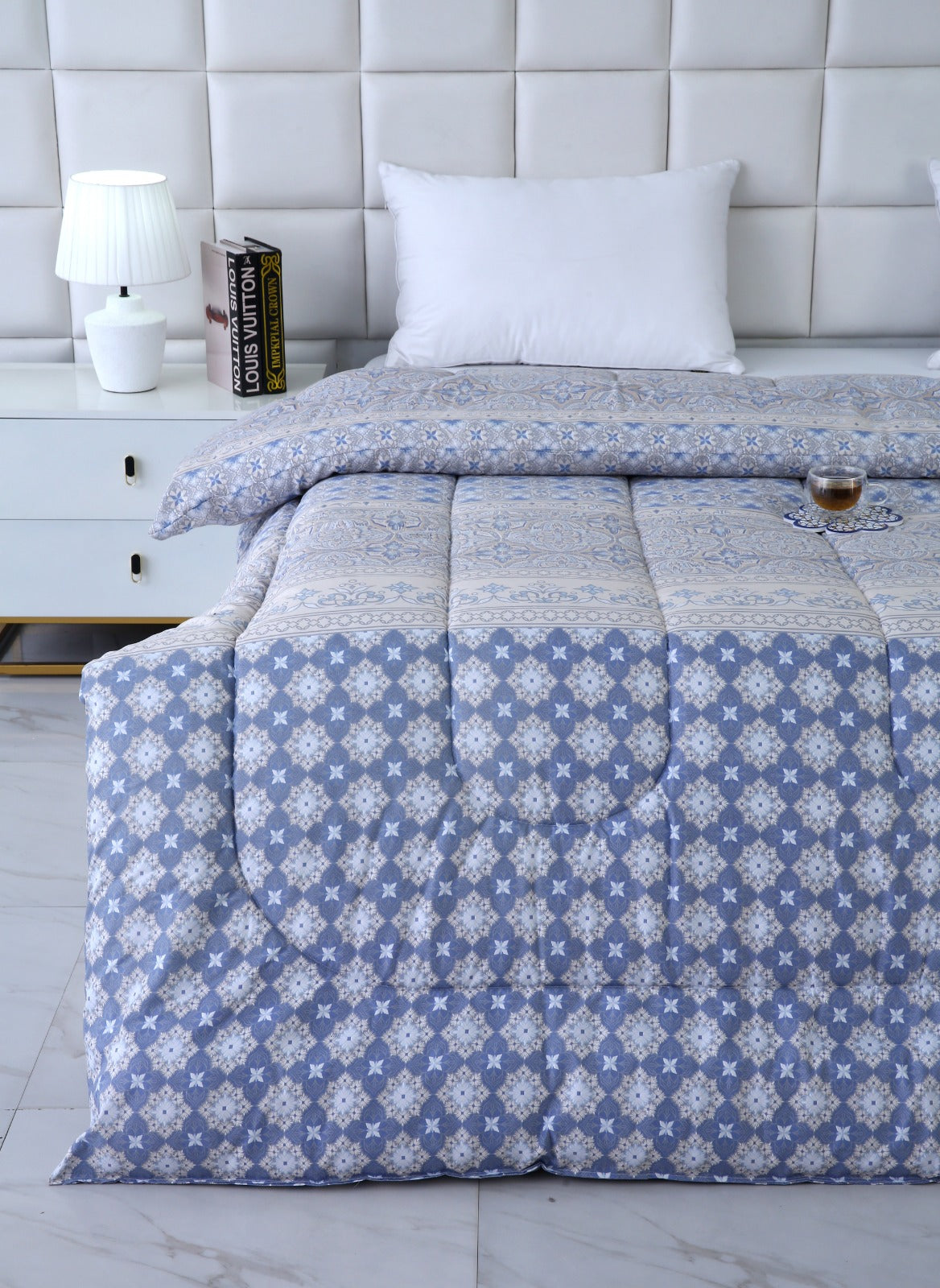 1 PC Double Winter Razai-DC006 Comforters Apricot