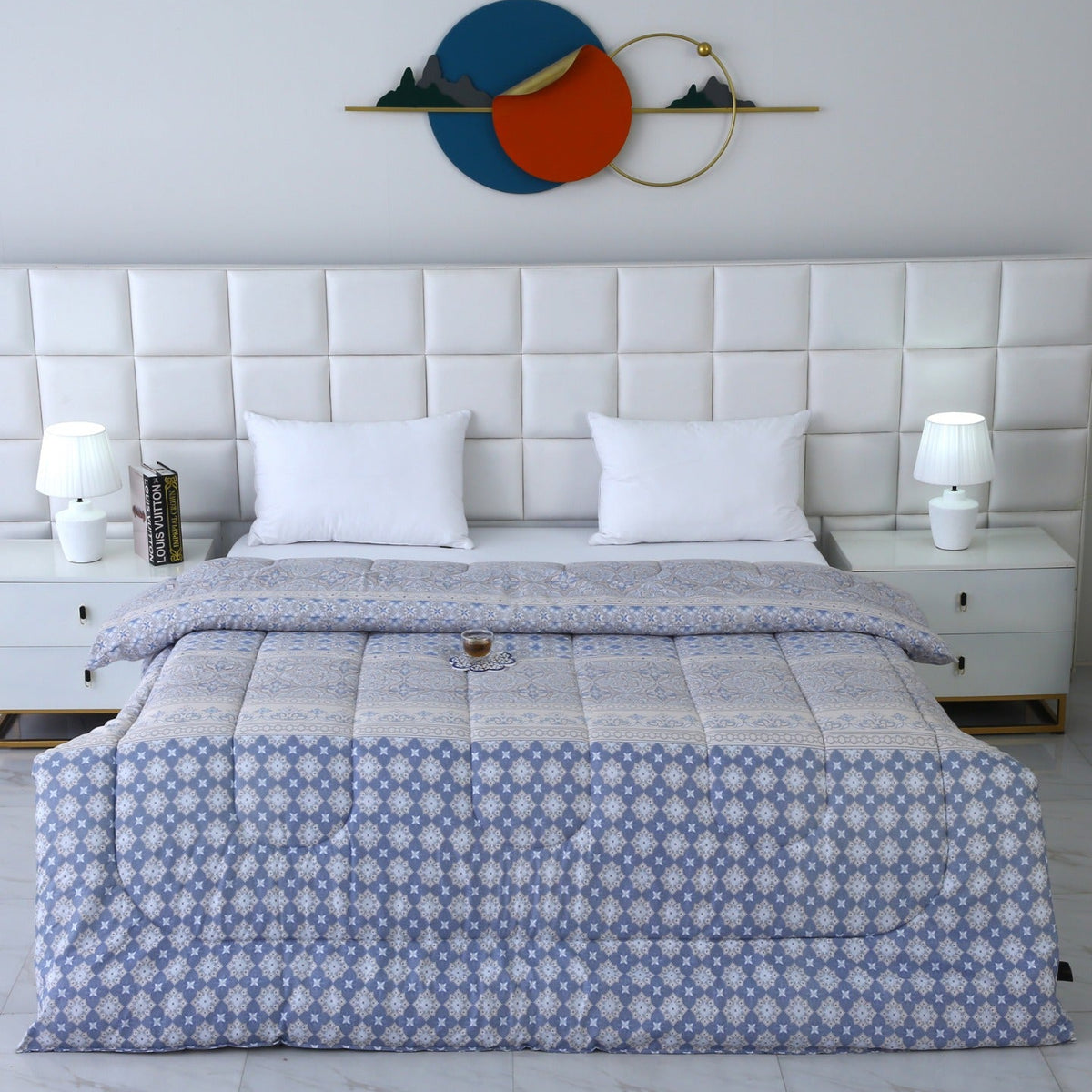 1 PC Double Winter Razai-DC006 Comforters Apricot