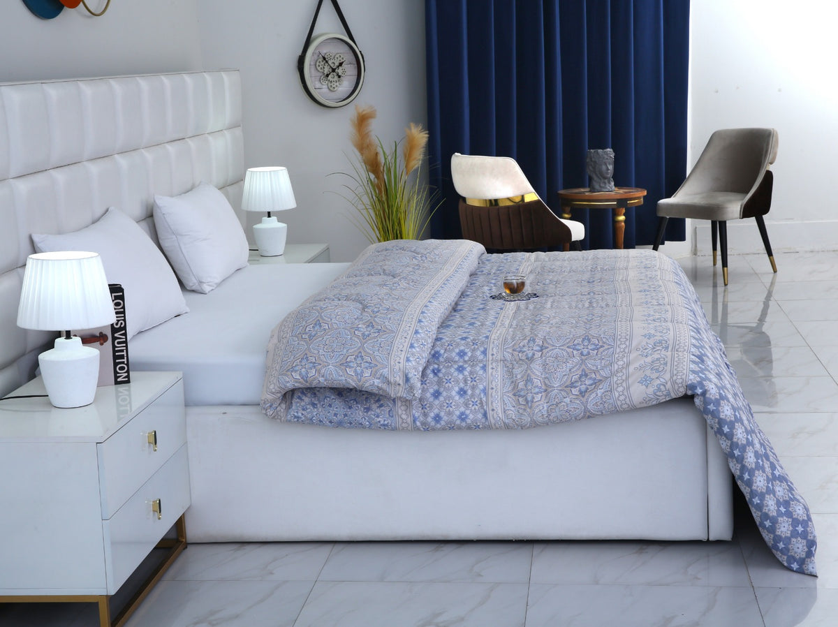 1 PC Double Winter Razai-DC006 Comforters Apricot