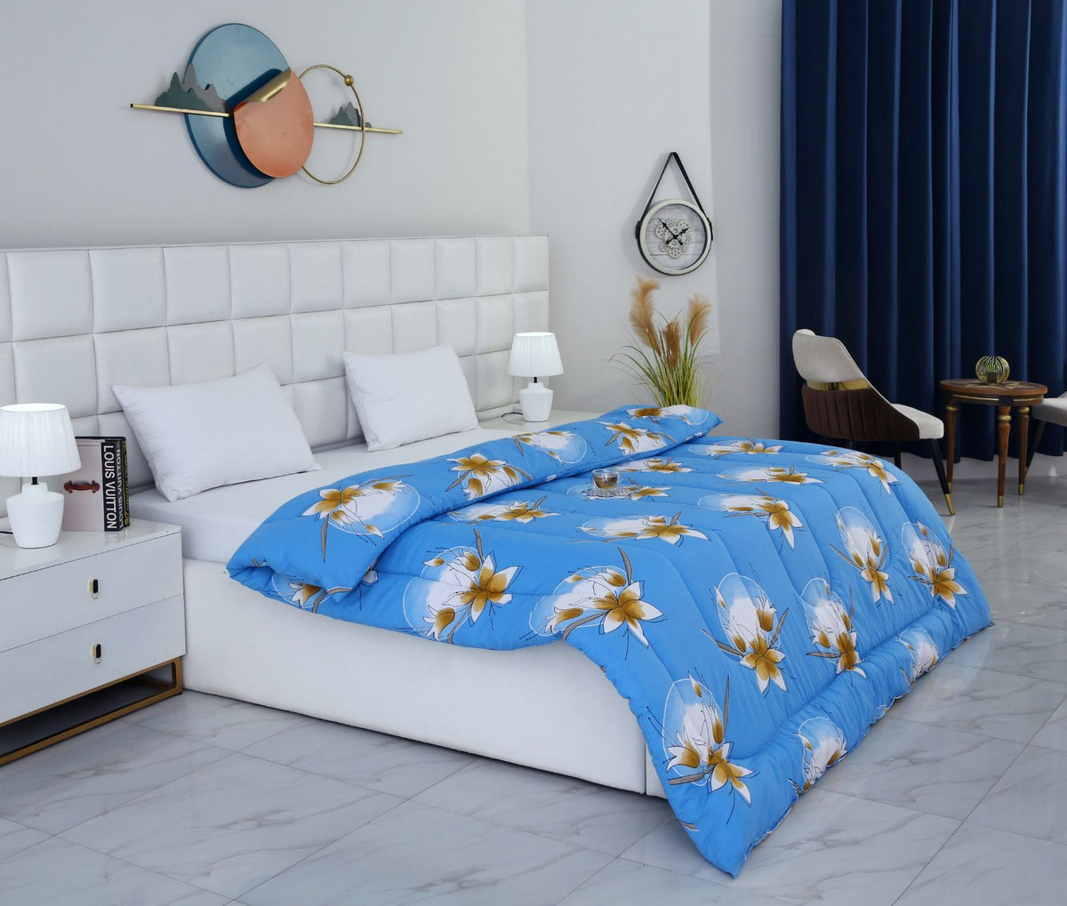 1 PC Double Winter Razai-DC008 Comforters Apricot