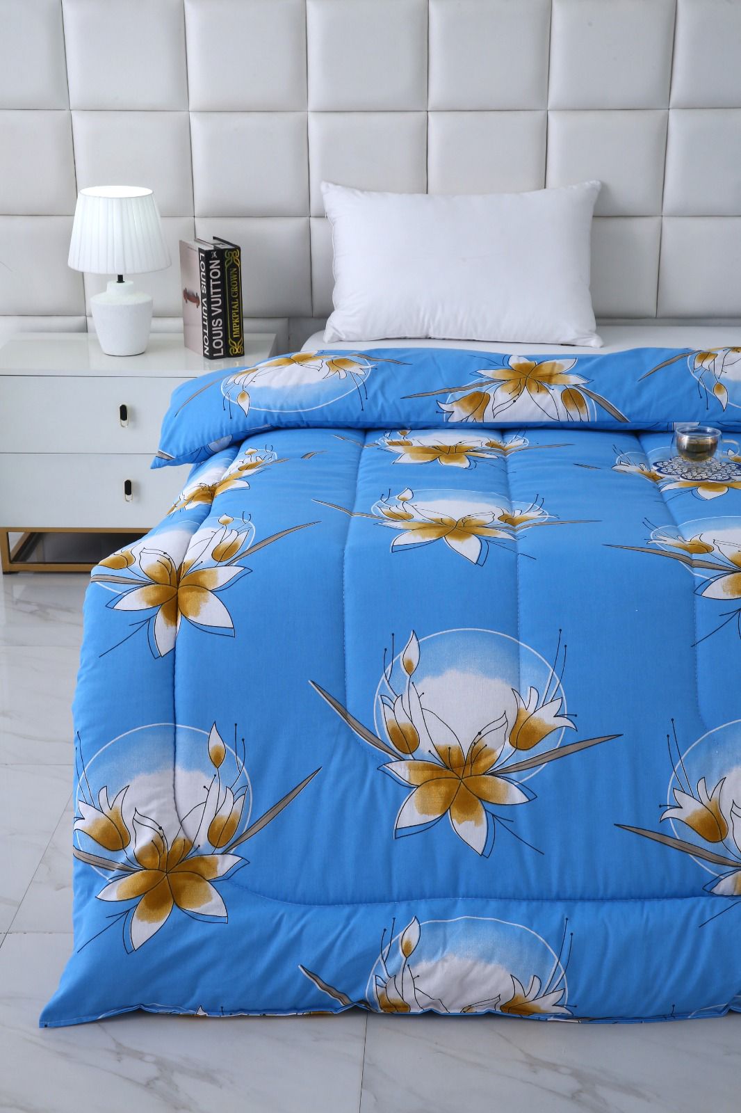 1 PC Double Winter Razai-DC008 Comforters Apricot